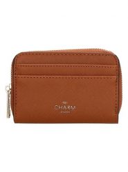 Charm Portfel "Birmingham" w kolorze jasnobrązowym - 12,5 x 8,5 x 2,5 cm rozmiar: onesize. Brązowe portfele damskie Charm, bez wzorów, z materiału. Za 79.21 zł.