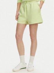 Lacoste Szorty sportowe GF9991 Zielony jasny Regular Fit. Zielone spodenki sportowe damskie Lacoste, z bawełny. Za 359.99 zł.