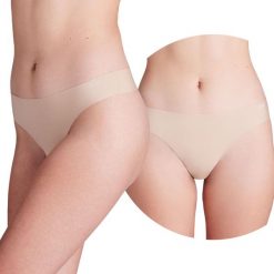 Majtki damskie stringi Under Armour Pure Stretch 3-PAK. Brązowe stringi damskie Under Armour, xl, bez wzorów. Za 90.99 zł.