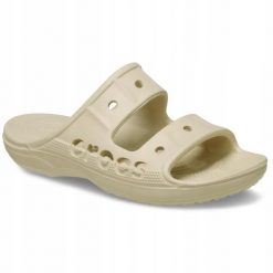 Klapki Dla Dorosłych Crocs Baya. Brązowe klapki damskie Crocs, z materiału. Za 119.99 zł.