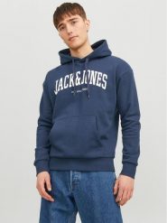 Jack & Jones Bluza Josh 12236513 Granatowy Standard Fit. Niebieskie bluzy bez kaptura męskie Jack & Jones, m, z bawełny. Za 189.99 zł.