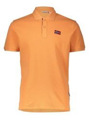 NAPAPIJRY Koszulka polo "Emira" w kolorze pomarańczowym rozmiar: S. Pomarańczowe koszulki polo męskie NAPAPIJRY, s, bez wzorów, z bawełny, bez ramiączek. Za 114.17 zł.