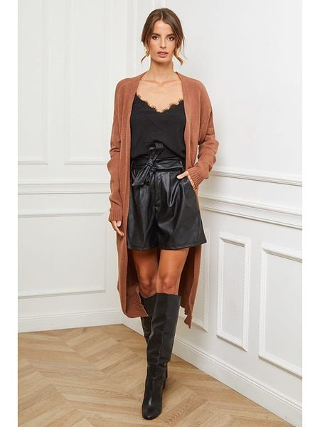 So Cachemire Kardigan "Acor" w kolorze karmelowym rozmiar: S. Brązowe kardigany damskie So Cachemire, s, bez wzorów, z kaszmiru. Za 193.70 zł.