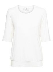 &Co Woman Koszulka "Lucille" w kolorze białym rozmiar: M. Białe bluzki damskie &Co Woman, m, bez wzorów, bez kołnierzyka. Za 96.14 zł.