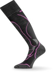 Skarpety narciarskie Lasting STW 984 Merino. Czarne skarpetki damskie LASTING, z aplikacjami, z elastanu. Za 129.90 zł.