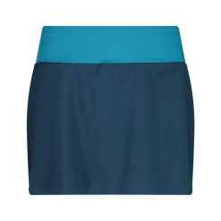 Spódnica mini 2 w 1 damska CMP. Niebieskie spódniczki damskie CMP, bez wzorów, sportowe, mini, sportowe. Za 207.65 zł.