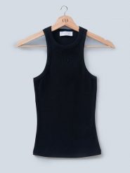 LeGer Top "Dena" w kolorze czarnym rozmiar: 40. Czarne topy damskie LeGer, bez wzorów, bez kołnierzyka. Za 104.64 zł.