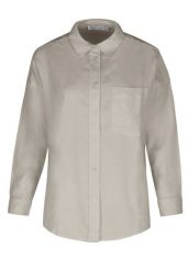 Koszula z lnem K-VEHI. Brązowe koszule damskie Volcano, na lato, m, bez wzorów, ze lnu, bez kołnierzyka, bez ramiączek. Za 119.99 zł.