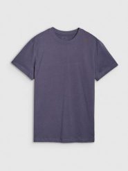 4F T-shirt regular z nadrukiem męski - szary XL. Szare t-shirty męskie 4f, m, bez wzorów, z bawełny, bez kołnierzyka. W wyprzedaży za 39.99 zł.