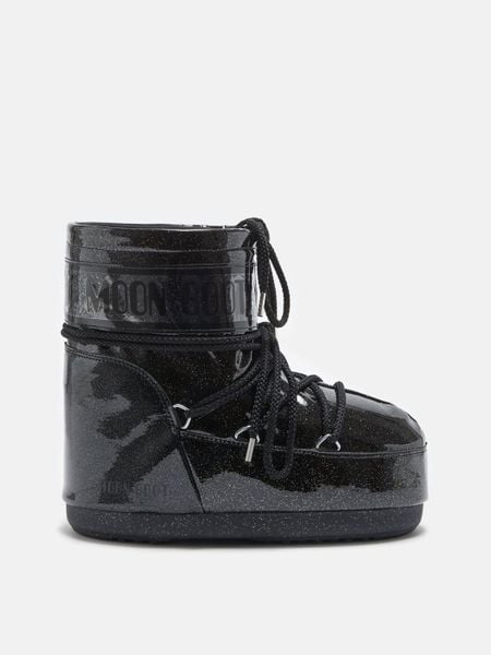 Moon Boot Icon Low Rubber Śniegowce damskie. Czarne śniegowce damskie Moon Boot, z tkaniny, przed kostkę. W wyprzedaży za 791.21 zł.
