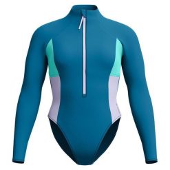 Damski Jednoczęściowy Kostium Kąpielowy Z Długim Rękawem Z Kolorowymi Wstawkami. Zielone stroje jednoczęściowe damskie Speedo, bez wzorów. Za 394.99 zł.