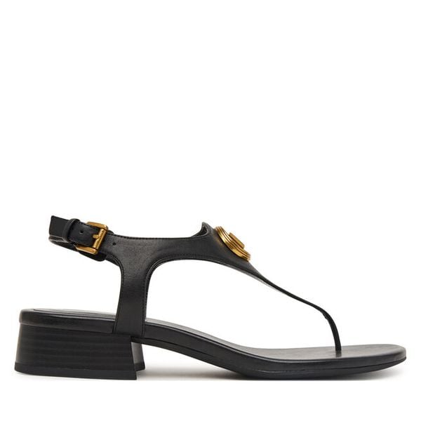 Sandały MICHAEL Michael Kors. Czarne sandały damskie MICHAEL Michael Kors, bez wzorów, bez obcasa, na płaskiej podeszwie. Za 719.99 zł.