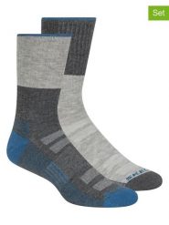 Skechers Skarpety (4 pary) w kolorze szaro-niebiesko-antracytowym rozmiar: 40,5-46. Czarne skarpetki męskie Skechers, bez wzorów, ze splotem. Za 52.99 zł.