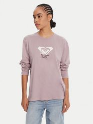 Roxy Bluzka Hangloose Art Ls ERJZT06035 Fioletowy Regular Fit. Fioletowe bluzki damskie Roxy, xs, bez wzorów, z bawełny, bez ramiączek. Za 129.99 zł.