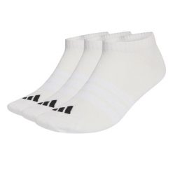 Skarpety adidas Thin&Light Essentials Low Cut 3-pack. Białe skarpetki damskie Adidas, bez wzorów, z bawełny. Za 44.95 zł.