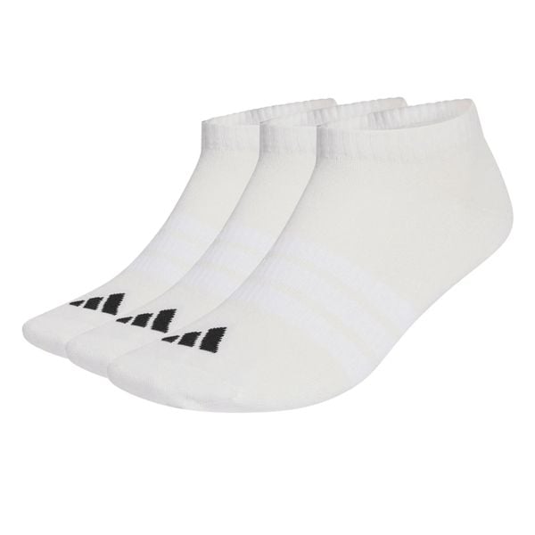 Skarpety adidas Thin&Light Essentials Low Cut 3-pack. Białe skarpetki damskie Adidas, bez wzorów, z bawełny. Za 44.95 zł.