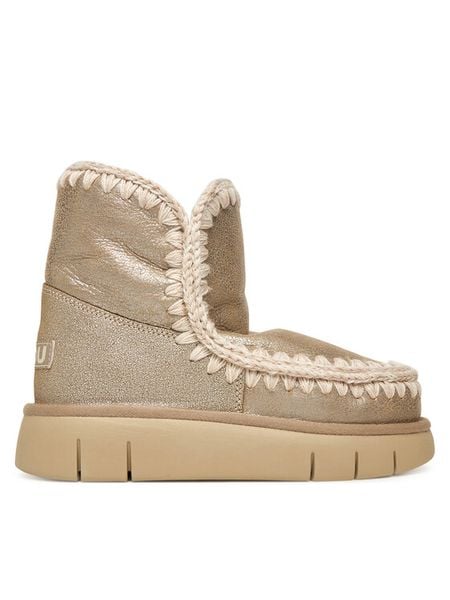 Mou Śniegowce MU.FW531002B Beżowy. Brązowe śniegowce damskie Mou, ze skóry. Za 1,139.00 zł.