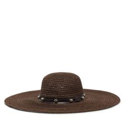 Kapelusz Liu Jo. Brązowe kapelusze damskie Liu Jo, bez wzorów. Za 339.99 zł.
