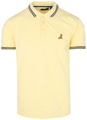 Koszulka Polo - Kanarkowy Żółty - Brave Soul. Żółte koszulki polo męskie Brave Soul, m, bez wzorów, z bawełny, bez ramiączek. Za 65.00 zł.