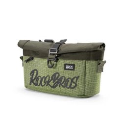 Torba rowerowa na kierownicę przednia na ramię 2,7L składana. Zielone torby męskie na ramię ROCKBROS, bez wzorów, z lakierowanej skóry, na ramię. Za 129.99 zł.