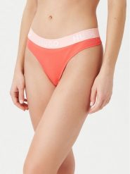 HUGO Stringi Sporty Logo 50480166 Czerwony. Czerwone stringi damskie Hugo, l, bez wzorów, z bawełny. Za 89.99 zł.