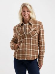 TRAVELIN' Kurtka koszulowa w kolorze jasnobrązowym rozmiar: XXL. Brązowe kurtki damskie Travelin', xxl, bez wzorów, bez kaptura. Za 282.99 zł.