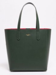 Victor & Hugo Paris Skórzana torebka "Bold" w kolorze ciemnozielonym - 32 x 40 x 13 cm rozmiar: onesize. Zielone torebki klasyczne damskie Victor & Hugo Paris, bez wzorów, z materiału, bez dodatków. Za 417.28 zł.