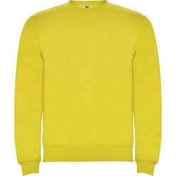 Bluza Unisex Dla Dorosłych Clasica Z Okrągłym Dekoltem. Żółte bluzy sportowe damskie ROLY, m, bez wzorów, z bawełny, bez ramiączek, długie, z kapturem. Za 74.99 zł.