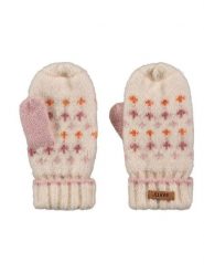 Barts Rękawiczki "Yalem" w kolorze jasnoróżowo-kremowym rozmiar: 1. Brązowe rękawiczki dziecięce Barts, z wełny, bez ramiączek. Za 50.95 zł.