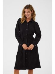 Kaffe Sukienka w kolorze czarnym rozmiar: 44. Czarne sukienki damskie Kaffe, na co dzień, bez wzorów, z tkaniny, bez kołnierzyka, bez ramiączek, midi, proste. Za 152.99 zł.