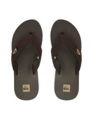 Quiksilver Japonki EO-DUNE CQ10036MGG Brązowy ciemny. Brązowe klapki i japonki męskie Quiksilver, ze skóry. Za 109.99 zł.