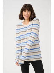 Kaffe Sweter w kolorze kremowym rozmiar: XS. Brązowe swetry klasyczne damskie Kaffe, xs, z bawełny, bez kołnierzyka. Za 104.99 zł.