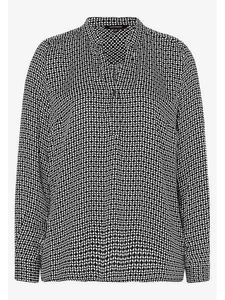 More & More Bluzka w kolorze czarno-kremowym rozmiar: 40. Białe bluzki damskie MORE & MORE, s, bez wzorów, z wiskozy, klasyczne, bez kołnierzyka, bez ramiączek. Za 65.07 zł.