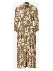 More & More Sukienka w kolorze oliwkowo-jasnoróżowym rozmiar: 44. Brązowe sukienki damskie MORE & MORE, na co dzień, s, bez wzorów, z tkaniny, klasyczne, bez kołnierzyka, bez ramiączek, maxi, proste. Za 346.95 zł.