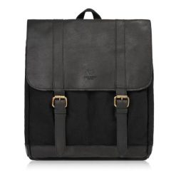 Plecak męski czarny PAOLO PERUZZI T-29-BL. Czarne plecaki męskie Paolo Peruzzi, bez wzorów, z bawełny. Za 239.99 zł.