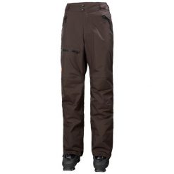 Spodnie narciarskie Helly Hansen Sogn. Brązowe spodnie materiałowe męskie Helly Hansen, bez wzorów, sportowe. W wyprzedaży za 584.40 zł.