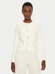 Marciano Guess Kardigan 5RGR18 5852Z Biały Regular Fit. Białe kardigany damskie Marciano Guess, xl, z aplikacjami, z wiskozy. Za 449.99 zł.