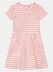 Tommy Hilfiger Sukienka codzienna KG0KG08339 M Różowy Slim Fit. Czerwone sukienki dziewczęce Tommy Hilfiger, bez wzorów, z bawełny, bez ramiączek. Za 179.99 zł.