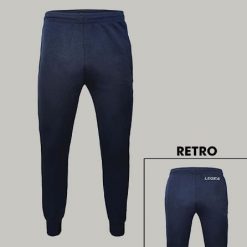 Spodnie sportowe z poliestru MESSICO oversize. Niebieskie spodnie sportowe męskie Legea, z bawełny. W wyprzedaży za 108.00 zł.