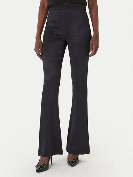 Versace Jeans Couture Spodnie materiałowe 80HAC1A7 N0640 Czarny Flare Fit. Czarne jeansy damskie Versace Jeans Couture, bez wzorów, z jeansu. Za 584.99 zł.