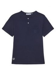 Original Marines T-Shirt DFP4111YM Granatowy Regular Fit. Niebieskie t-shirty chłopięce Original Marines, bez wzorów, z bawełny, bez ramiączek. Za 49.99 zł.
