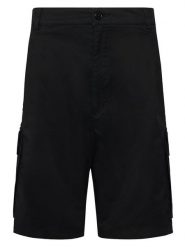 HUGO Szorty materiałowe Craysen 50556891 Czarny Straight Fit. Czarne szorty męskie Hugo, z bawełny, bez kołnierzyka. Za 499.99 zł.