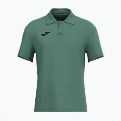 Koszulka polo tenisowa męska Joma Torneo. Zielone koszulki polo męskie Joma, m, bez wzorów, z elastanu, bez ramiączek. Za 69.99 zł.
