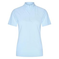 Damska koszulka do jazdy konnej HV Polo Lalu. Niebieskie bluzki damskie HV POLO, bez wzorów, sportowe, bez kołnierzyka, bez ramiączek. Za 221.50 zł.