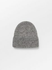 Becksöndergaard Czapka beanie "Lenny" w kolorze szarym rozmiar: onesize. Szare czapki zimowe damskie Becksöndergaard, z materiału. Za 118.56 zł.