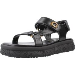 Sandały GUESS FLJLAN ELE03 Czarny. Czarne obuwie trekkingowe damskie Guess, z aplikacjami, z syntetyku, bez obcasa. Za 541.99 zł.
