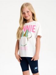 Koszulka Minnie Mouse - wielobarwny. Koszulki dziewczęce Sinsay, l, bez wzorów, bez ramiączek. Za 35.99 zł.