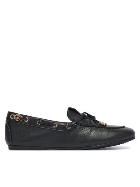 Guess Mokasyny FLFAA2 LEP14 Czarny. Czarne mokasyny damskie Guess, ze skóry. Za 544.99 zł.