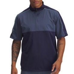Męska koszulka polo Under Armour Drive granatowa. Niebieskie koszulki polo męskie Under Armour, m, bez wzorów, z materiału, bez ramiączek. Za 257.00 zł.