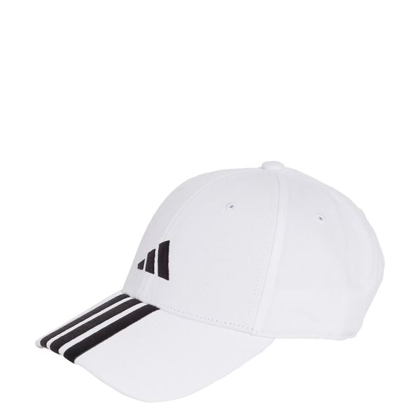 Czapka 3-Stripes New Logo Baseball. Białe czapki męskie Adidas, bez wzorów, z materiału, sportowe. Za 89.95 zł.